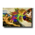 thumbnail image 1 of Epic Graffiti 'Michelangelo - Creation of Adam Colorful I' by Epic Art Portfolio, Canvas Wall Art, 40"x26", 1 of 8