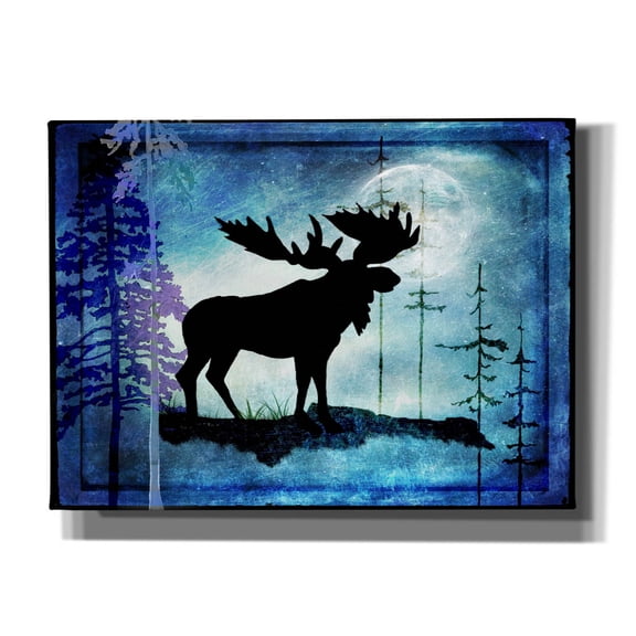 Epic Graffiti 'Midnight Moose' by Lightbox Journal, Canvas Wall Art, 54"x40"