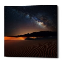 Epic Graffiti "Milky Way Over Mesquite Dunes" by Darren White, Giclee Canvas Wall Art 37" x 37"
