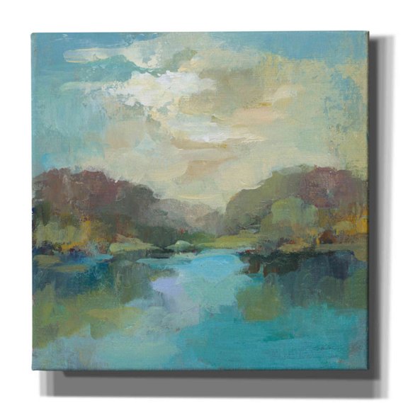 Epic Graffiti 'Mini Landscape' by Silvia Vassileva, Canvas Wall Art, 12"x12"