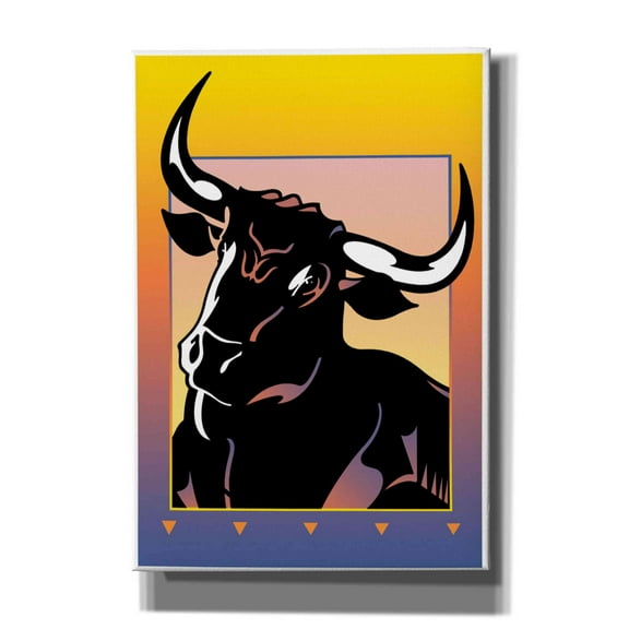 Epic Graffiti 'Minotaur' by David Chestnutt, Giclee Canvas Wall Art, 18"x26"