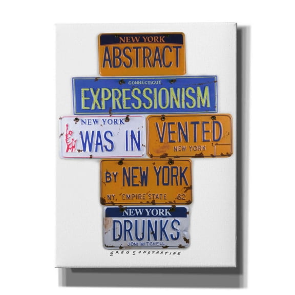 Epic Graffiti 'Mitchell NY Drunks' by Gregory Constantine, Giclee Canvas Wall Art, 12"x16"