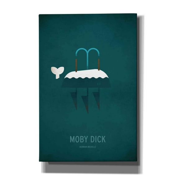Epic Graffiti 'Moby Dick Minimal' by Christian Jackson, Canvas Wall Art, 12"x18"