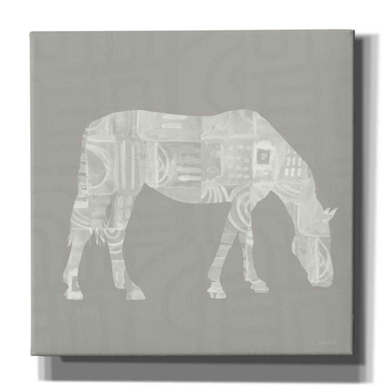 Epic Graffiti 'Modern Farm Horse II' by Linda Woods, Canvas Wall Art, 12"x12"