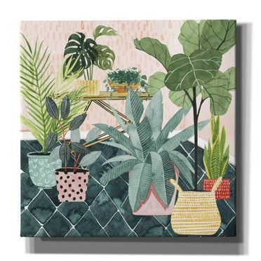 Epic Graffiti 'Modern Jungle I' by Grace Popp, Canvas Wall Art, 18"x18"