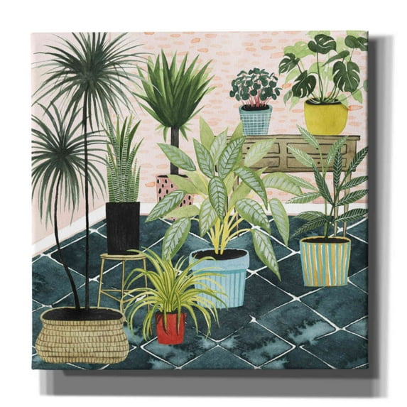Epic Graffiti 'Modern Jungle II' by Grace Popp, Canvas Wall Art, 37"x37"