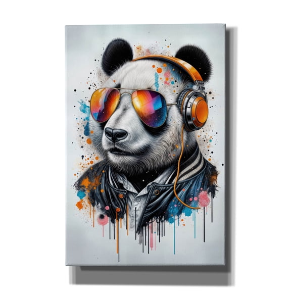 Epic Graffiti 'Modern Panda' by Rey Klimt Canvas Wall Art, 40" x 60"