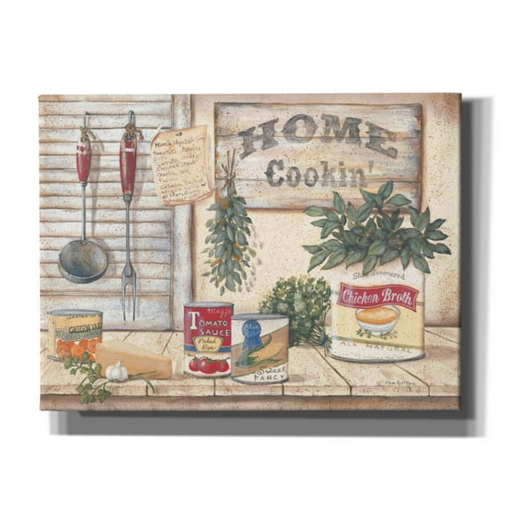 Epic Graffiti 'Mom's Kitchen I' by Pam Britton, Canvas Wall Art, 16"x12"