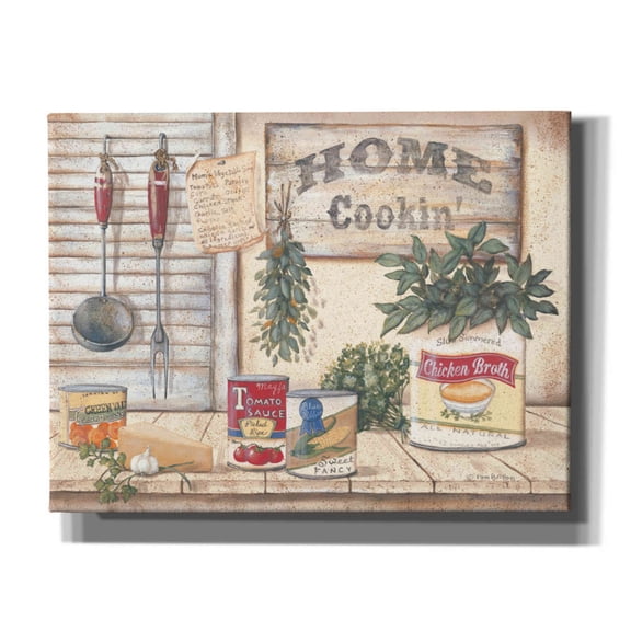 Epic Graffiti 'Mom's Kitchen I' by Pam Britton, Canvas Wall Art, 34"x26"