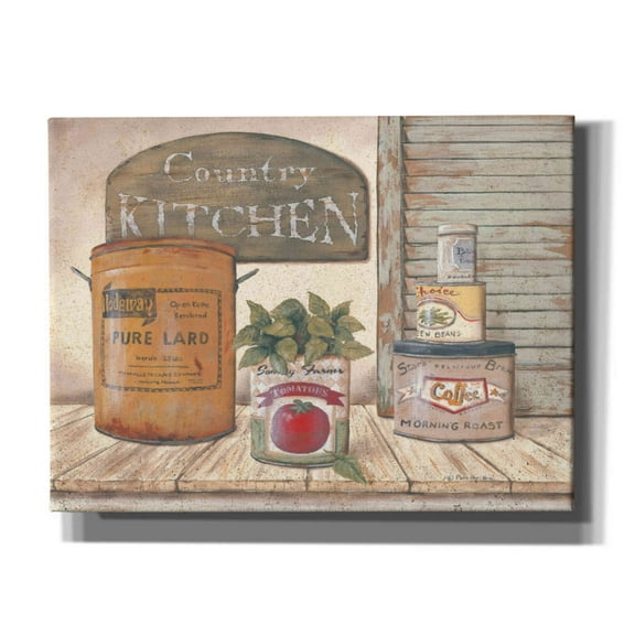 Epic Graffiti 'Mom's Kitchen II' by Pam Britton, Canvas Wall Art, 16"x12"