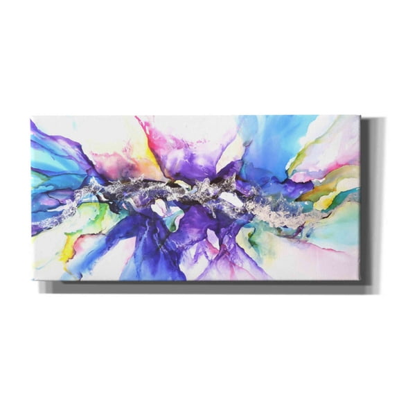 Epic Graffiti 'Moncada' by Leticia Herrera, Canvas Wall Art, 40"x20"