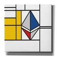 thumbnail image 1 of Epic Graffiti 'Mondrian 3937 Ethereum Crypto Art-01' by Epic Portfolio, Giclee Canvas Wall Art, 26"x26", 1 of 8