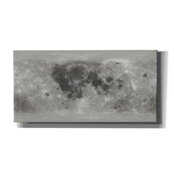 Epic Graffiti 'Moon Map by NASA' by Epic Portfolio, Canvas Wall Art, 40"x20"