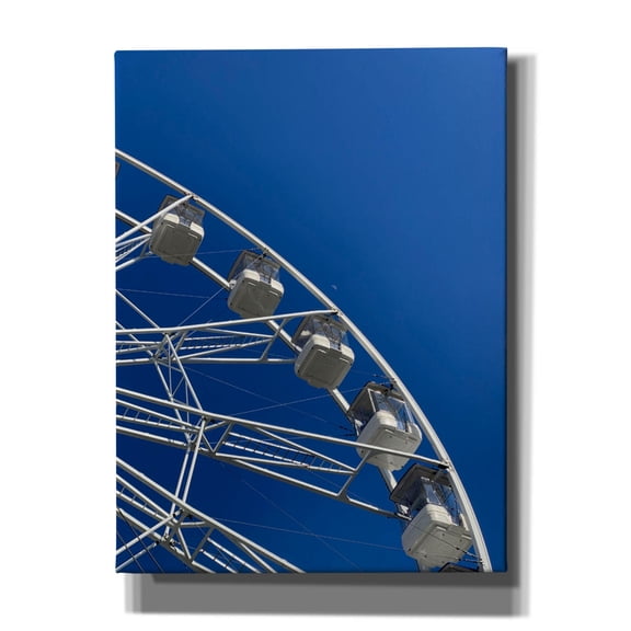 Epic Graffiti 'Moon Shot Ferris Blue' by IMB, Canvas Wall Art, 12"x16"