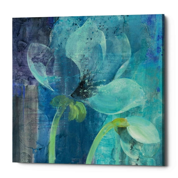 Epic Graffiti 'Moonlight Garden' by Albena Hristova, Canvas Wall Art, 12"x12"