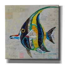 Epic Graffiti 'Moorish Idol' by St. Hilaire Elizabeth, Canvas Wall Art, 12"x12"