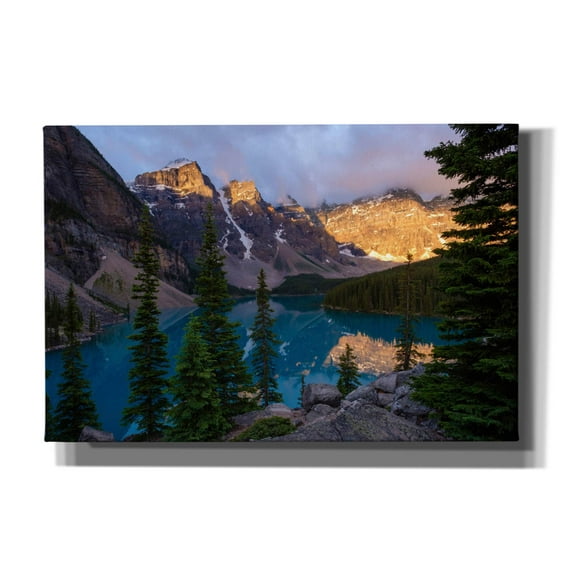 Epic Graffiti 'Moraine Lake 2' by Joe Reimer Photography, Canvas Wall Art, 18"x12"