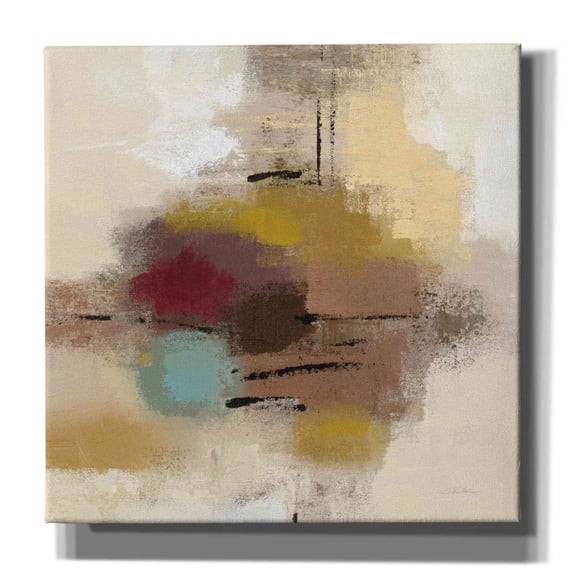 Epic Graffiti 'Morello Cherry Abstract I' by Silvia Vassileva, Canvas Wall Art, 26"x26"