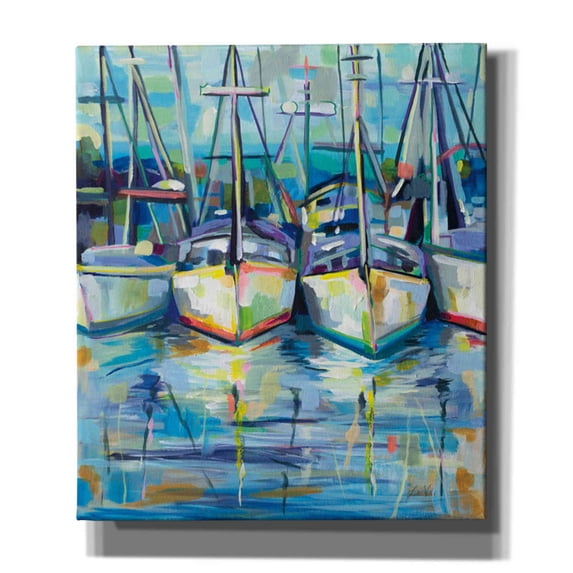 Epic Graffiti "Morning Dock" by Jeanette Vertentes, Canvas Wall Art, 26"x30"