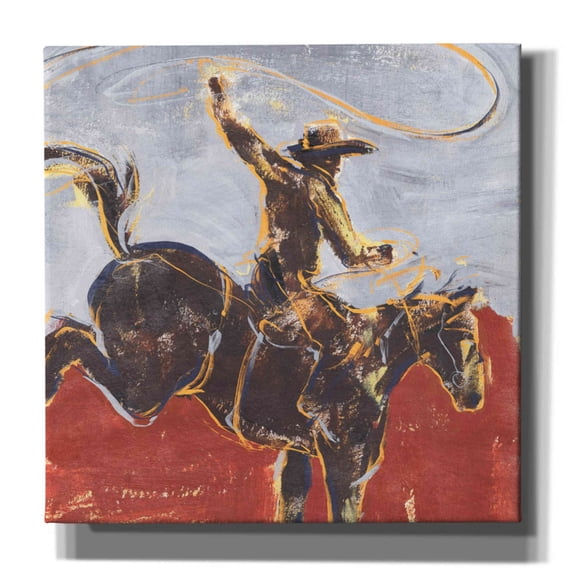 Epic Graffiti 'Morning Roundup I' by Annie Warren, Canvas Wall Art, 12"x12"