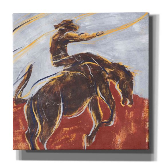 Epic Graffiti 'Morning Roundup II' by Annie Warren, Canvas Wall Art, 12"x12"