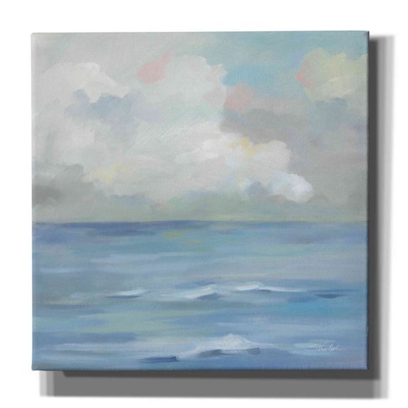 Epic Graffiti 'Morning Seaside Clouds' by Silvia Vassileva, Canvas Wall Art, 12"x12"