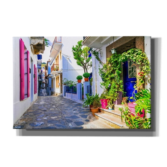 Epic Graffiti 'Moroccan Alley ' by Epic Portfolio, Giclee Canvas Wall Art, 60"x40"