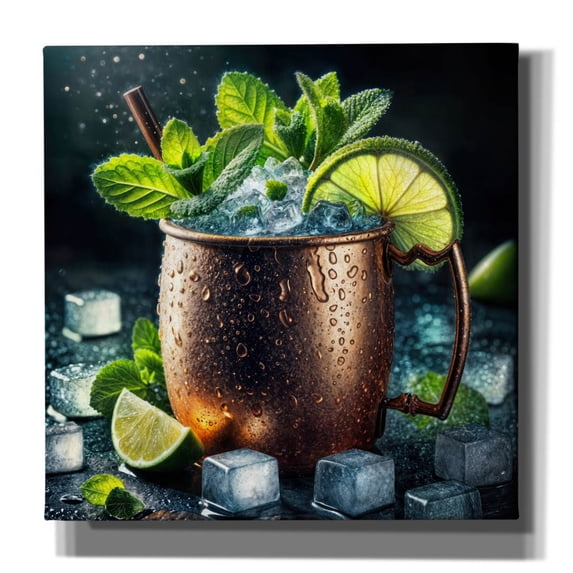 Epic Graffiti 'Moscow Mule' by Rey Klimt Canvas Wall Art, 18" x 18"
