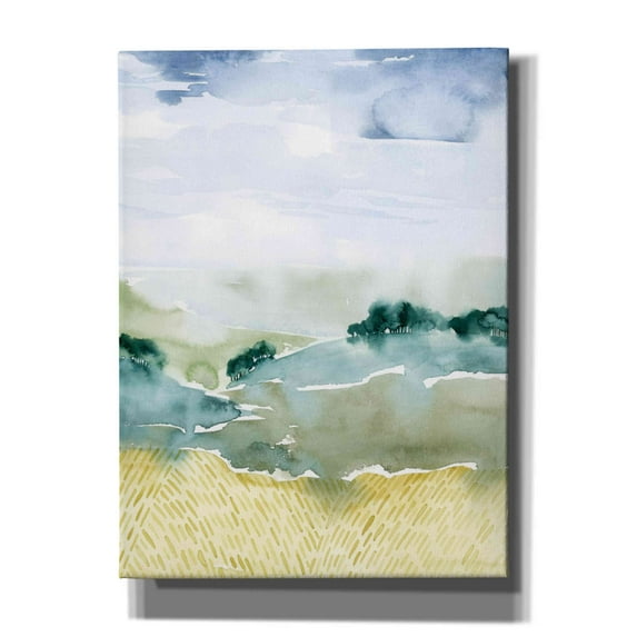 Epic Graffiti 'Mountain Vale II' by Grace Popp, Canvas Wall Glass, 40"x54"