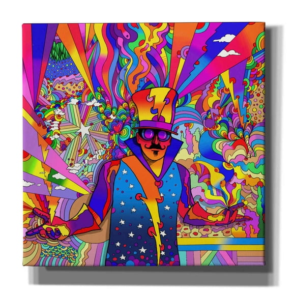 Epic Graffiti 'Mr. D 2' by Howie Green, Canvas Wall Art, 12"x12"