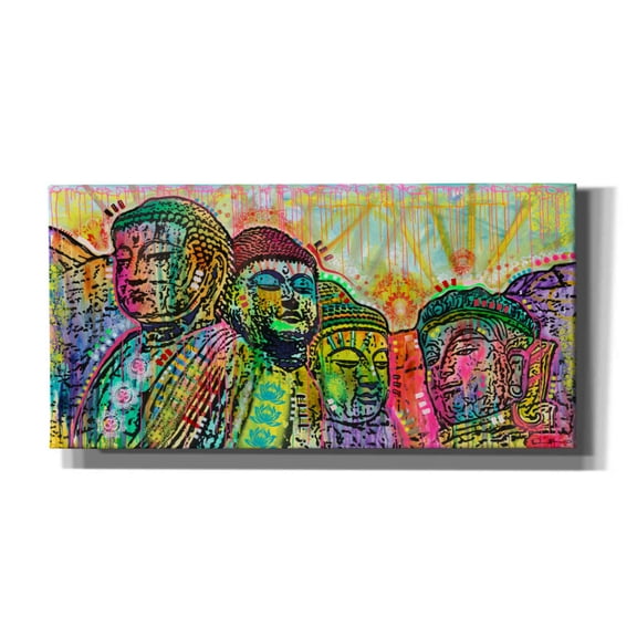Epic Graffiti 'Mt Peacemore' by Dean Russo, Canvas Wall Art, 40"x20"