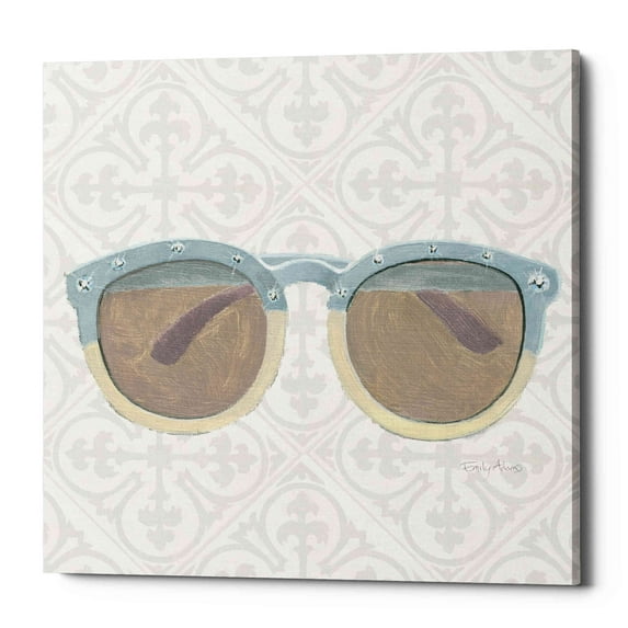 Epic Graffiti 'Must Have Fashion I Gray White' by Emily Adams, Canvas Wall Art, 26"x26"