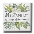 thumbnail image 1 of Epic Graffiti 'My Family Is My Treasure' by Deb Strain, Giclee Canvas Wall Art, 26"x26", 1 of 8