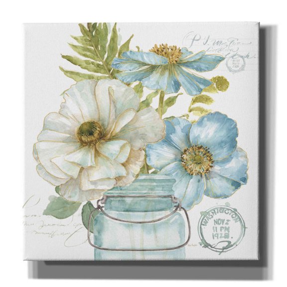 Epic Graffiti 'My Greenhouse Bouquet II' by Lisa Audit, Canvas Wall Art, 37"x37"