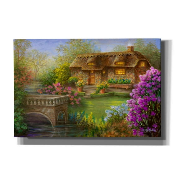 Epic Graffiti 'My Summer Hideaway' by Nicky Boehme, Canvas Wall Art, 18"x12"