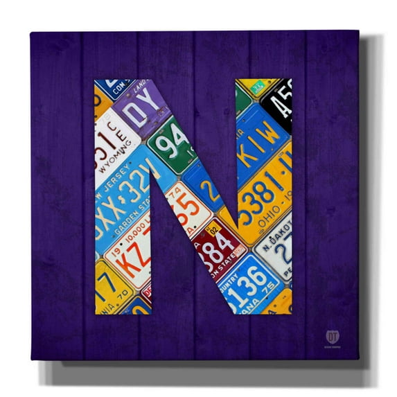Epic Graffiti 'N' by Design Turnpike, Giclee Canvas Wall Art, 12"x12"