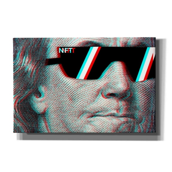 Epic Graffiti 'NFT Degen' by Epic Portfolio, Canvas Wall Art, 18"x12"