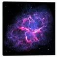 thumbnail image 1 of Epic Graffiti  "NGC 4874" Hubble Space Telescope Giclee Canvas Wall Art - White 26" x 26", 1 of 5