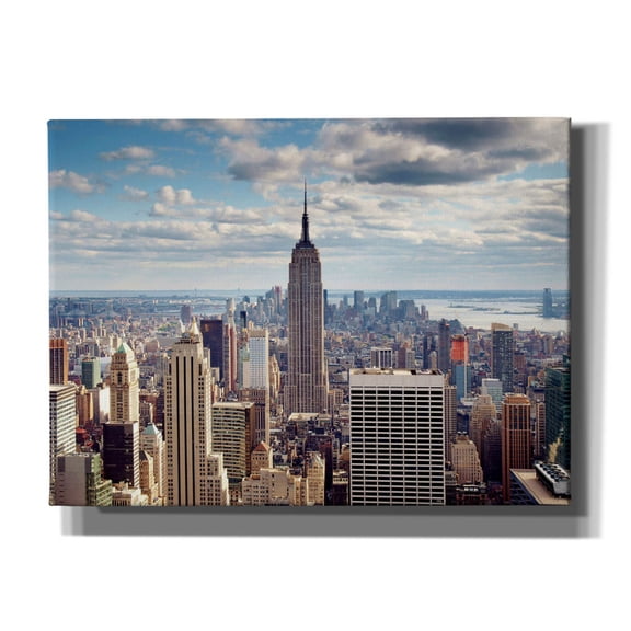 Epic Graffiti 'NYC The Empire' by Nina Papiorek, Canvas Wall Art, 54"x40"