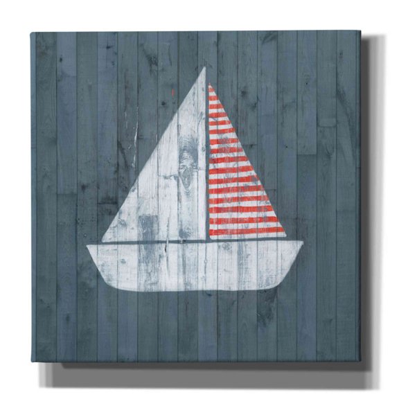 Epic Graffiti 'Nautical Plank I' by Grace Popp, Canvas Wall Art, 26"x26"