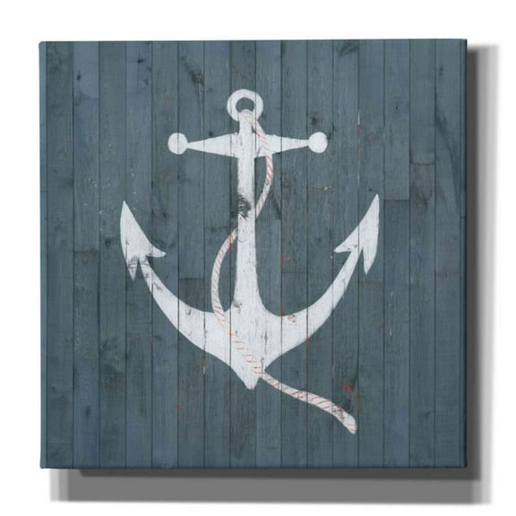 Epic Graffiti 'Nautical Plank IV' by Grace Popp, Canvas Wall Art, 26"x26"