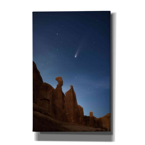 Epic Graffiti 'Nefertiti's Wish - Arches National Park' by Darren White, Giclee Canvas Wall Art, 26"x40"