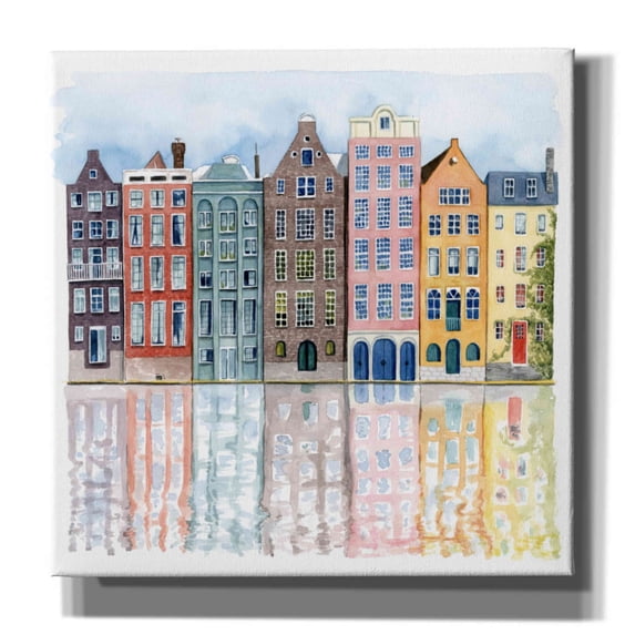 Epic Graffiti 'Neighborhood I' by Grace Popp, Canvas Wall Glass, 12"x12"
