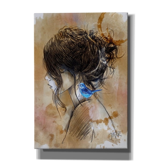 Epic Graffiti 'Nesting Hope' by Loui Jover, Canvas Wall Art, 18"x26"