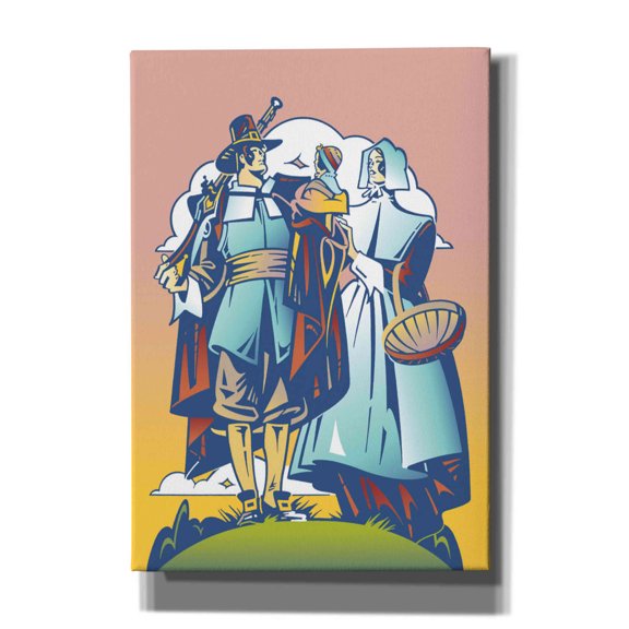Epic Graffiti 'New Pilgrim' by David Chestnutt, Giclee Canvas Wall Art, 18"x26"