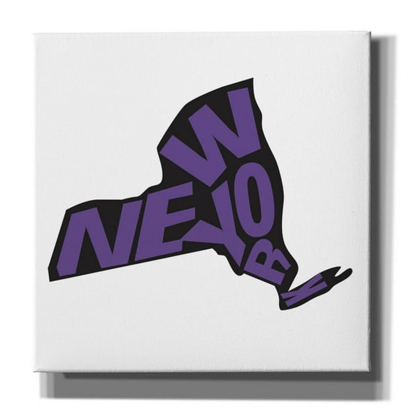 Epic Graffiti 'New York 2'  by Art Licensing Studio Canvas Wall Art, 12" x 12"