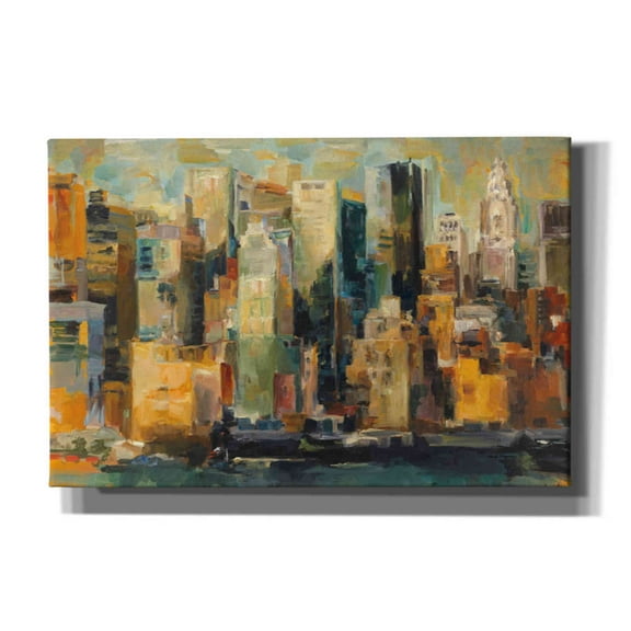 Epic Graffiti 'New York New York' by Marilyn Hageman, Canvas Wall Art, 60"x40"