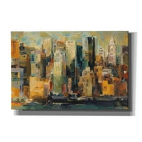 Epic Graffiti 'New York New York' by Marilyn Hageman, Canvas Wall Art, 60"x40"