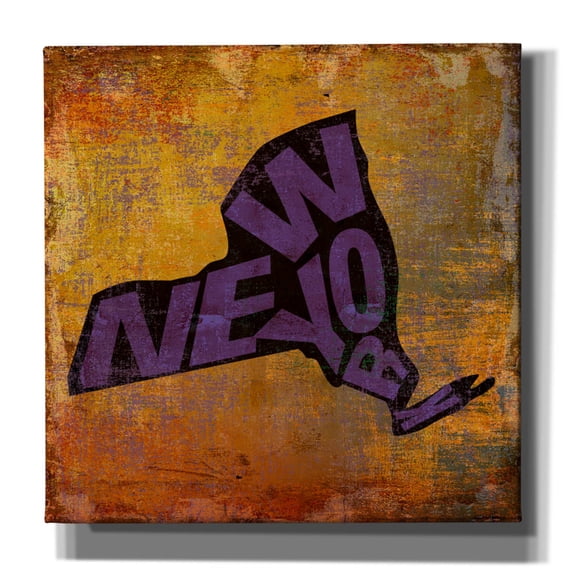 Epic Graffiti 'New York'  by Art Licensing Studio Canvas Wall Art, 12" x 12"