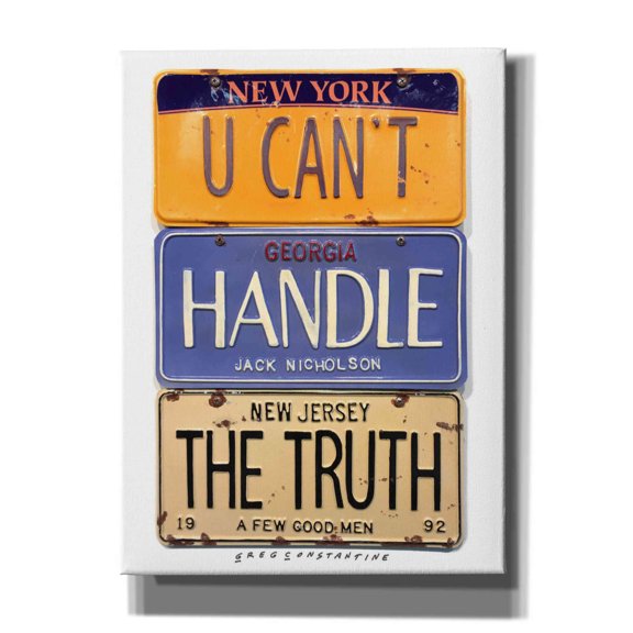 Epic Graffiti 'Nicholson Truth' by Gregory Constantine, Giclee Canvas Wall Art, 40"x54"